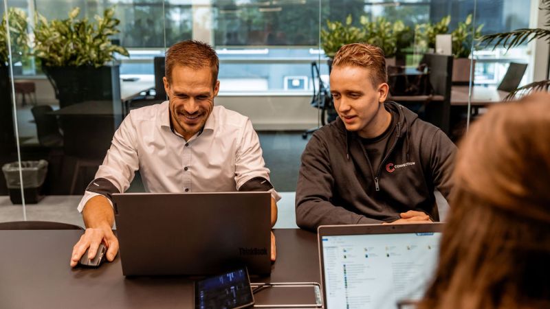 Werknemers connectium hosting en domeinnaam