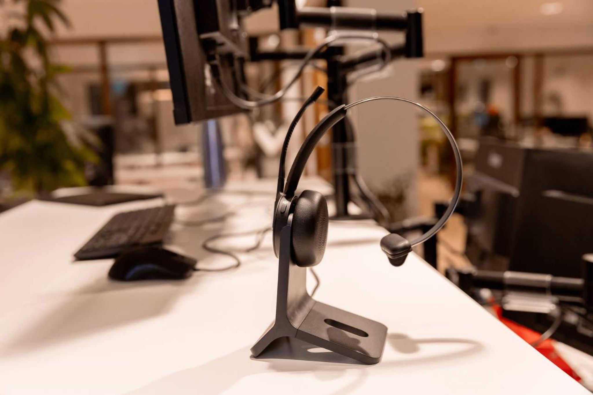 Bellen via headset met VoIP telefonie