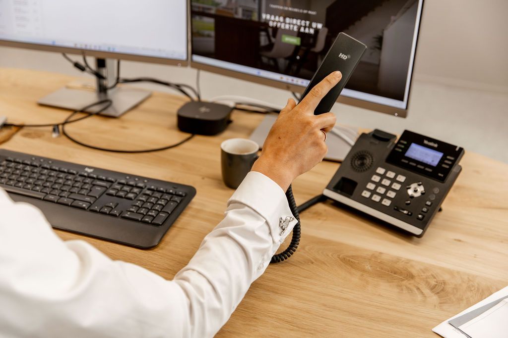 VoIP telefonie om klanten snel en makkelijk te woord te staan. 